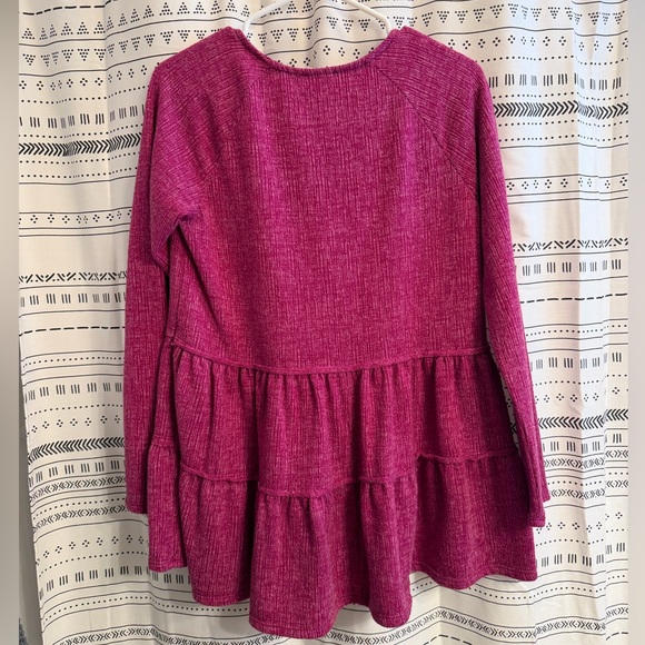 Pink Peplum Top - Picture 4 of 4